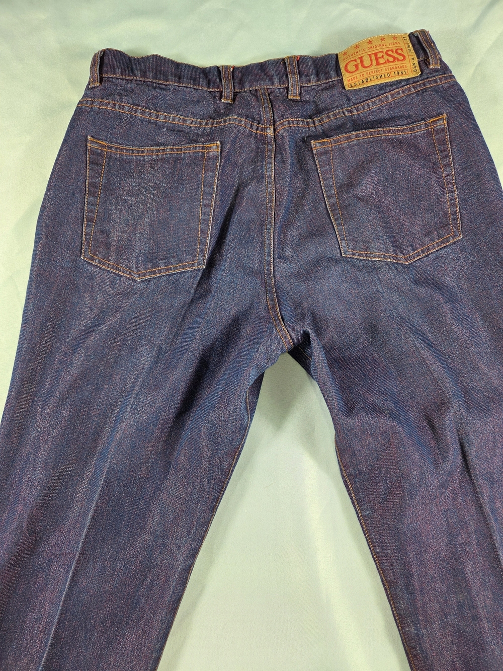 GUESS Jeans Men’s 32 Dark Wash Straight Leg Jeans USA American Tradition